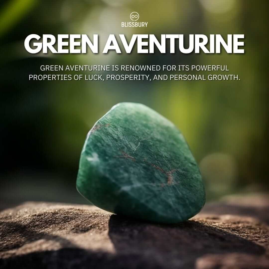Raw Green Aventurine Wire Wrapped Ring - Luck, Prosperity, Growth - Blissbury