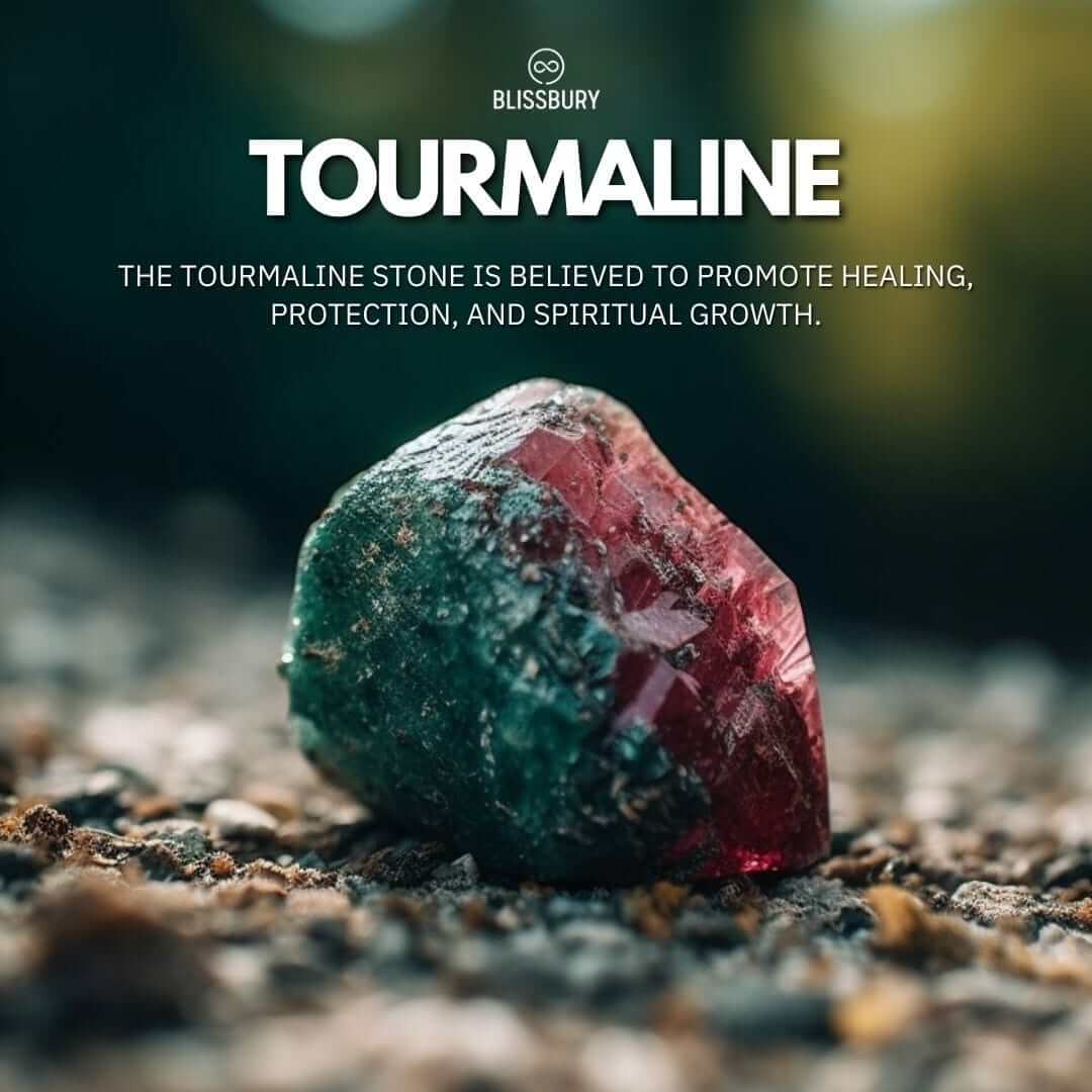 Raw Tourmaline Wire Wrapped Ring - Healing, Protection, Growth