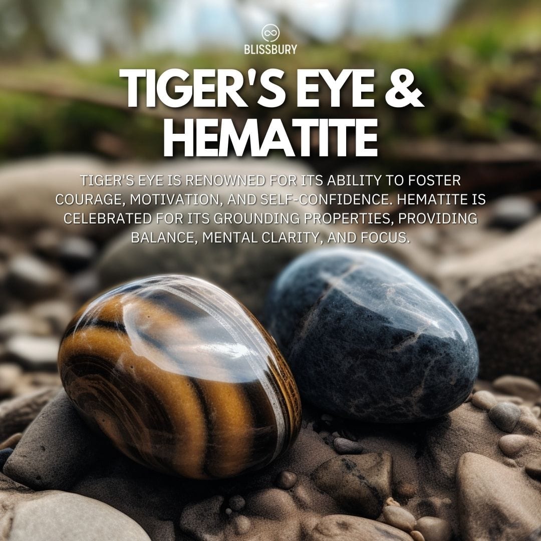 Tiger's Eye & Hematite Bracelet - Courage, Confidence, Stability (Large)