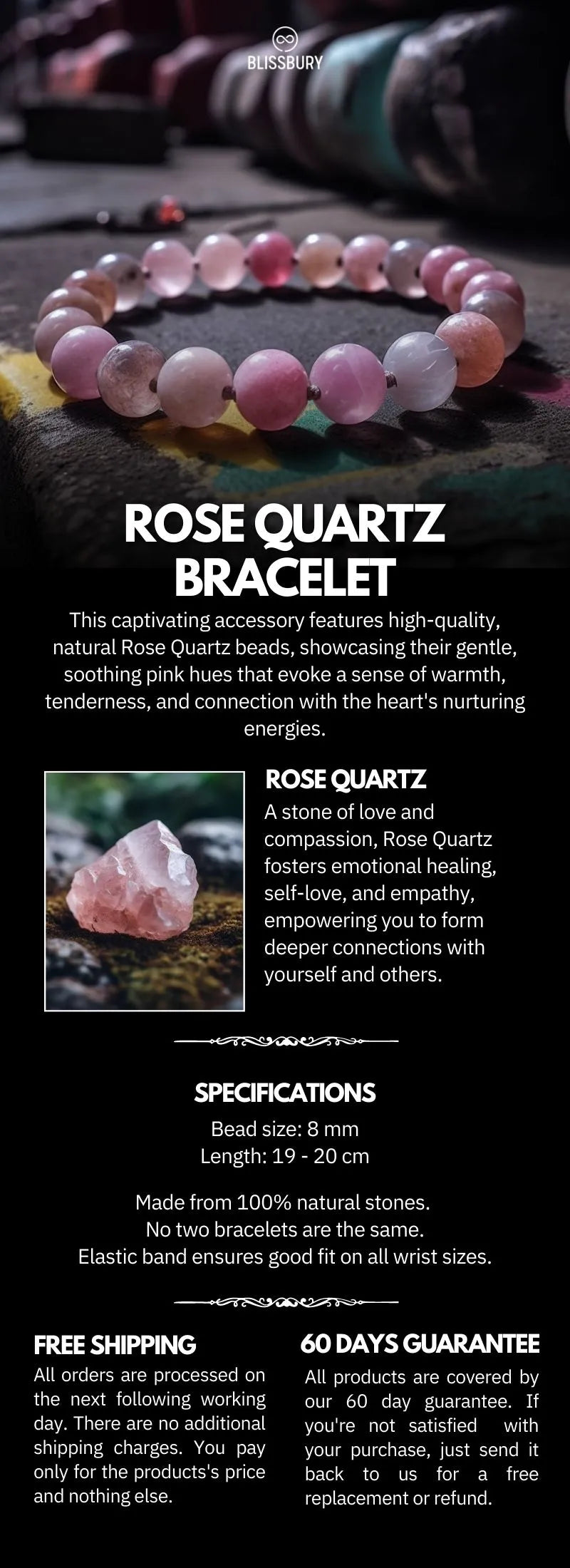 Rose quartz is a beautiful pink-colored crystal that is widely used in  jewelry making.. Rudraksha beads of Nepal is used as mala, bracelet & worn  for health and disease cure benefits