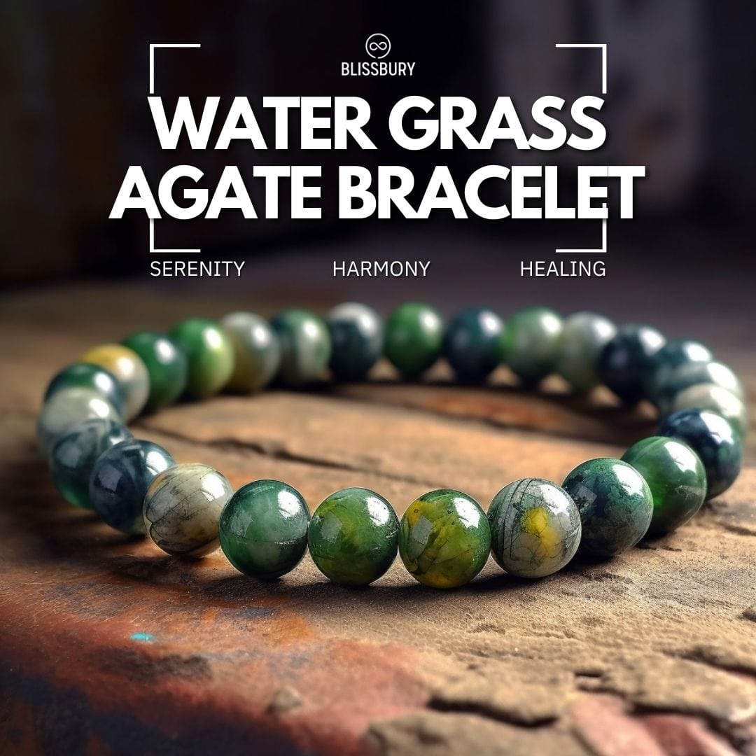 Water Grass Agate Bracelet - Serenity, Harmony, Healing
