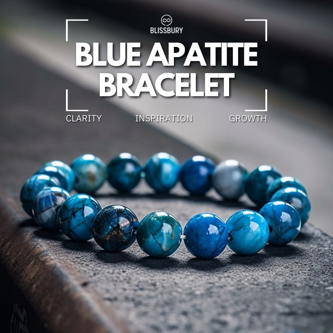 Blue Apatite Bracelet - Clarity, Inspiration, Growth
