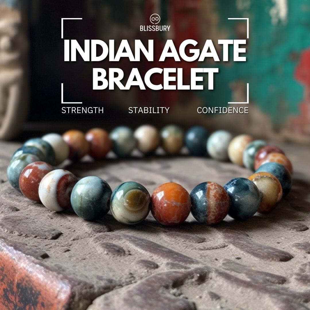 Indian Agate Bracelet - Strength, Stability, Confidence