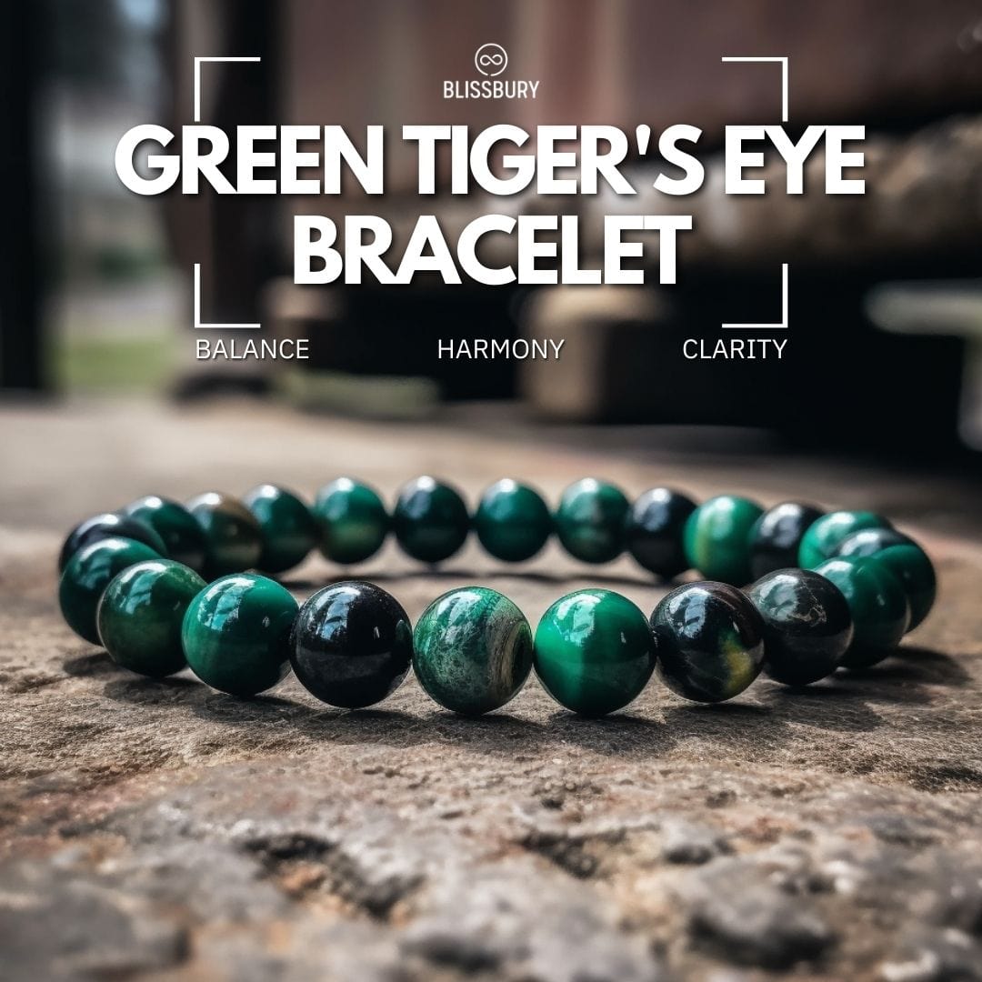 Green Tiger's Eye Bracelet - Balance, Harmony, Clarity