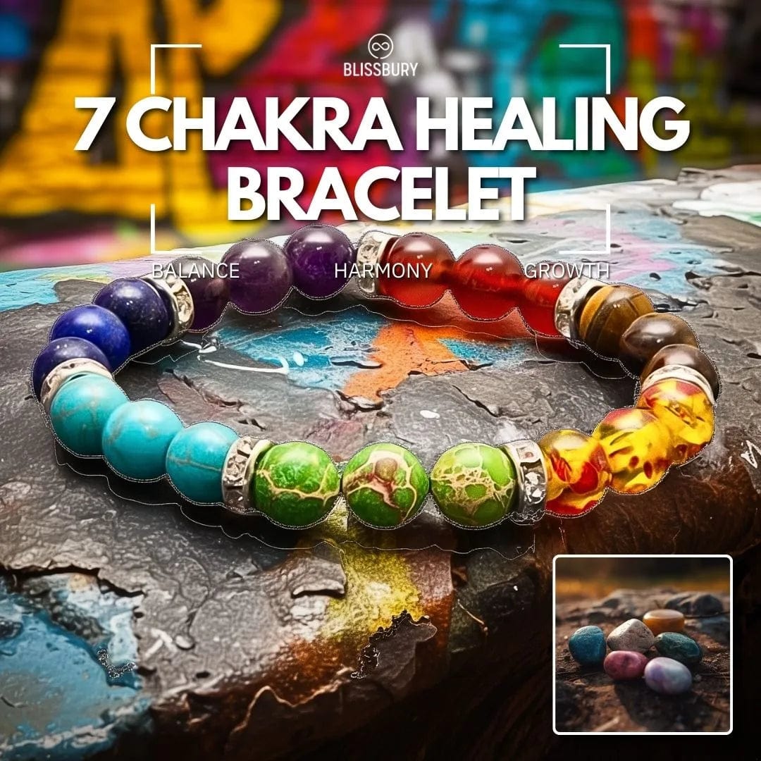 Bracelet de guérison des 7 chakras - Équilibre, harmonie, croissance 