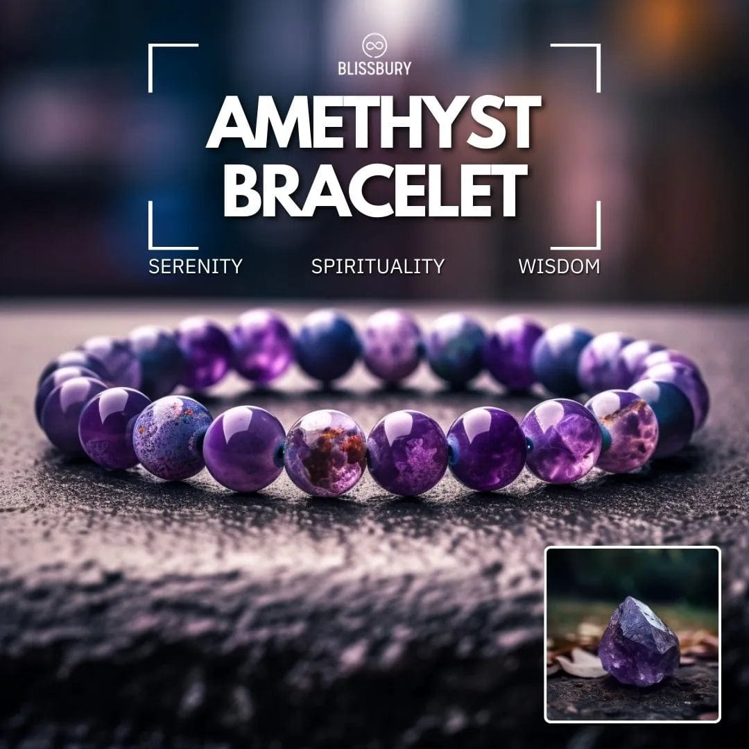 Bracelet Améthyste - Sérénité, Spiritualité, Sagesse