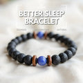 Better Sleep Bracelet: a calming, restorative, natural bracelet on a white background.