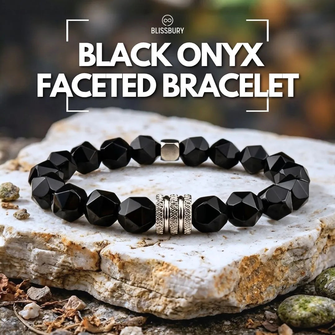 Black Onyx Faceted Bracelet - Quiet Power