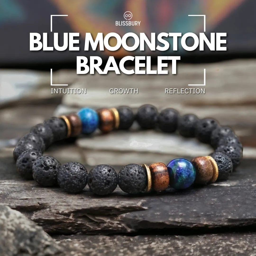 Blue Moonstone Bracelet - Intuition, Growth, Reflection