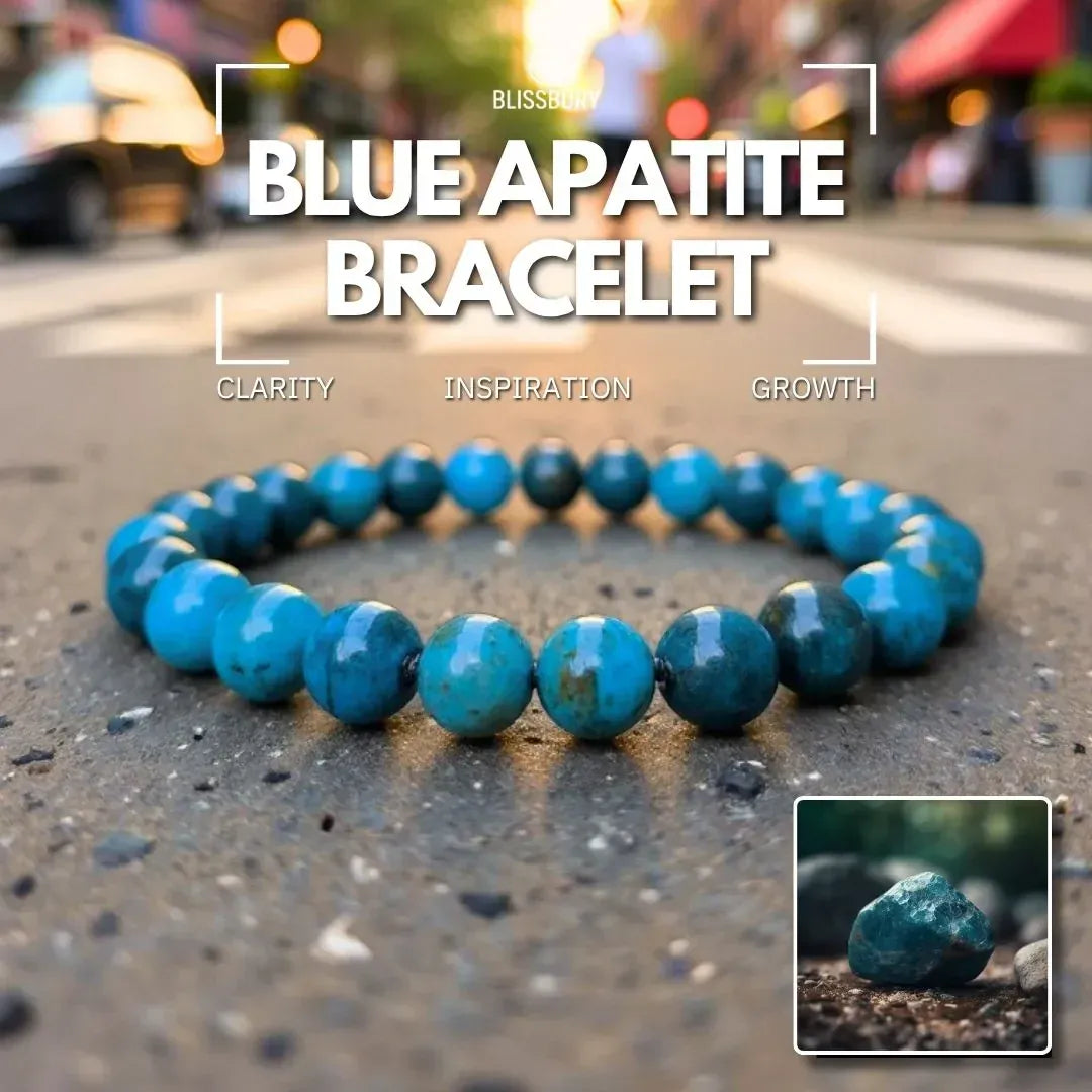 Blue Apatite Bracelet - Clarity, Inspiration, Growth