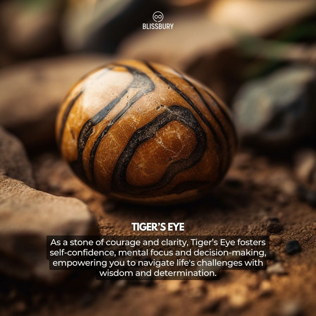 Buddha Head Yellow Tiger's Eye Bracelet - Wisdom, Courage, Clarity - Blissbury
