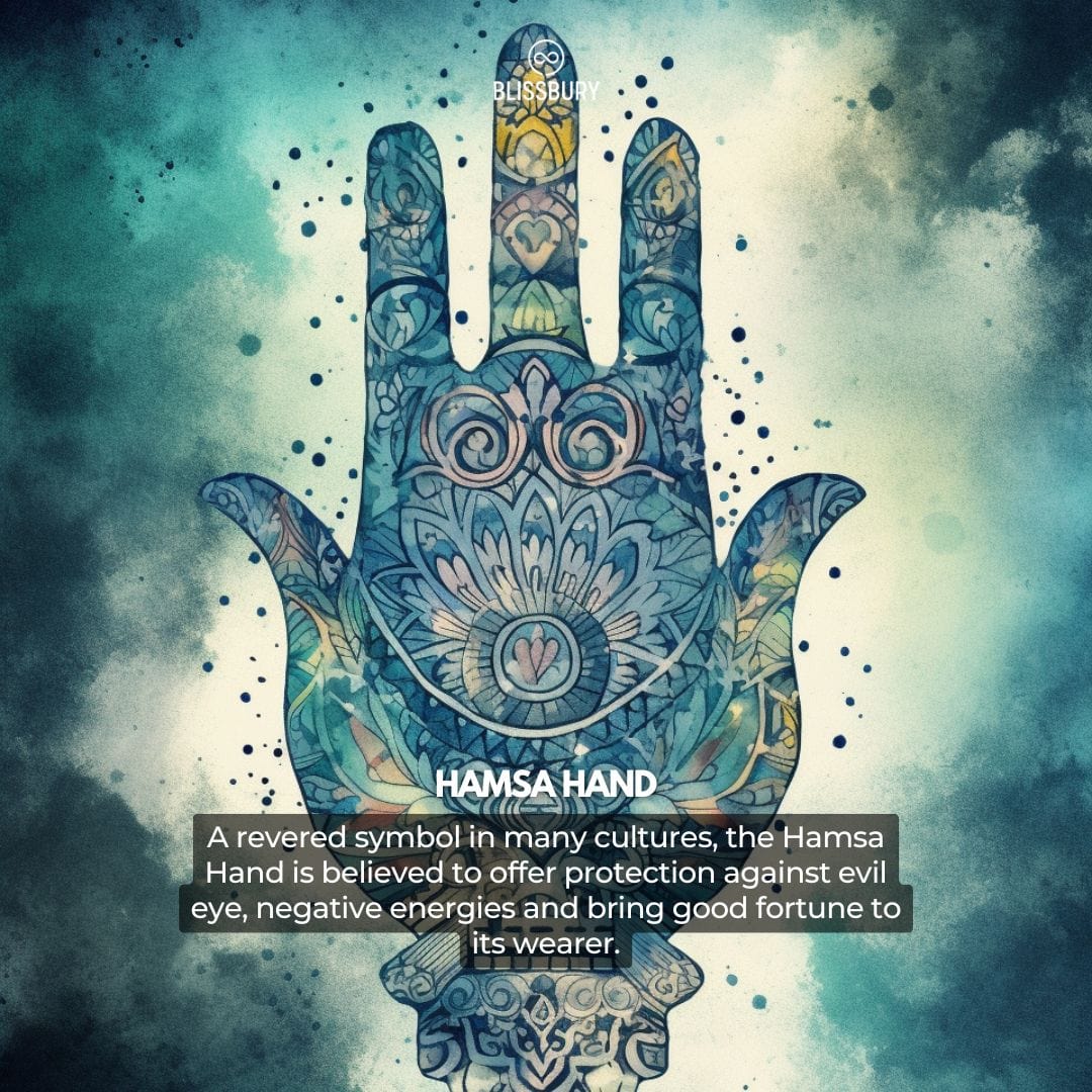 Hamsa Hand Evil Eye Protection Bracelet - Protection, Luck, Courage - Blissbury