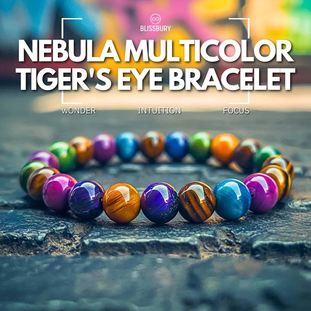 Nebula Multicolor Tiger's Eye Bracelet - Wonder, Intuition, Focus