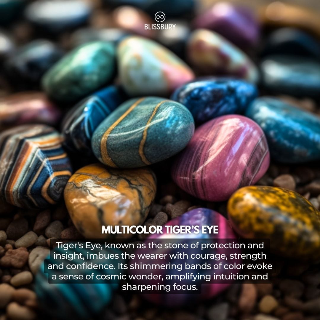 Nebula Multicolor Tiger's Eye Bracelet - Wonder, Intuition, Focus