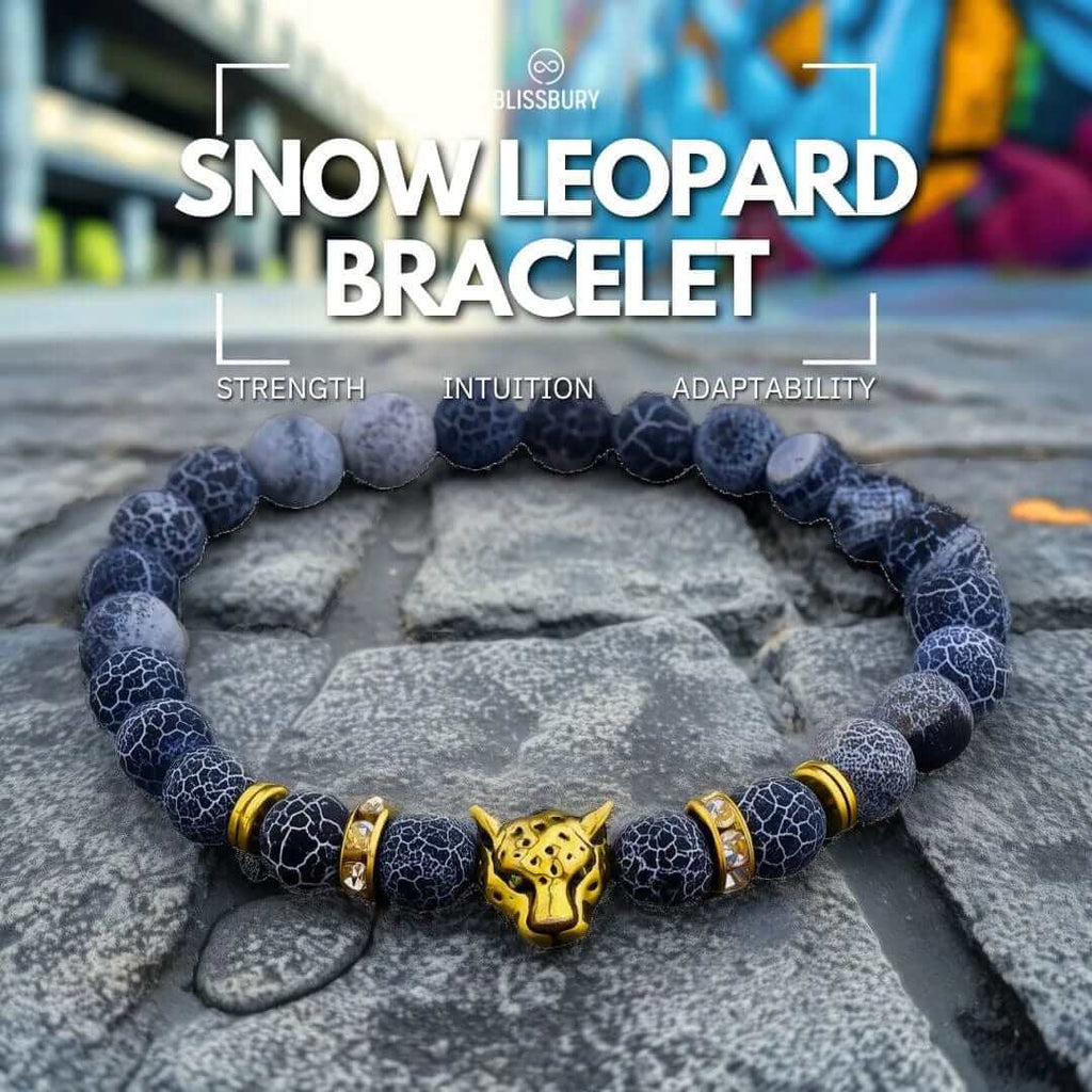Snow leopard bracelet sales
