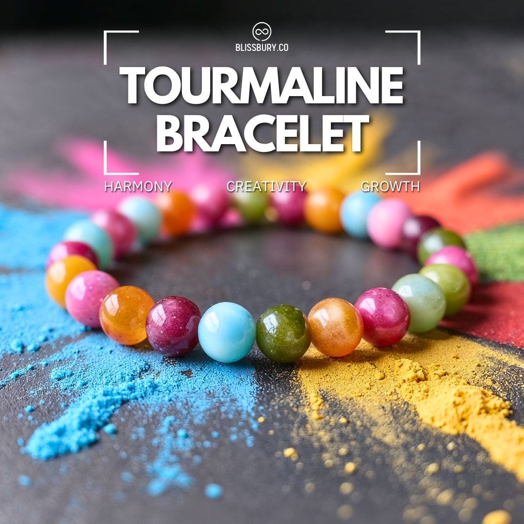 Mehrfarbiges Turmalin-Armband - Harmonie, Kreativität, Wachstum