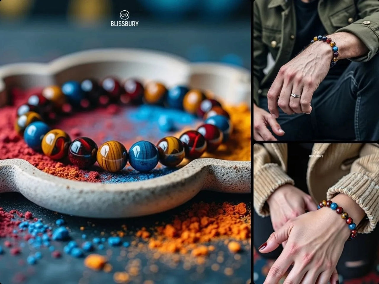 Trinity Tigerauge Armband - Mut, Selbstvertrauen, Harmonie