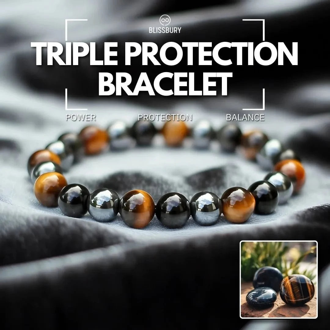 Bracelet Triple Protection - Puissance, Protection, Équilibre 