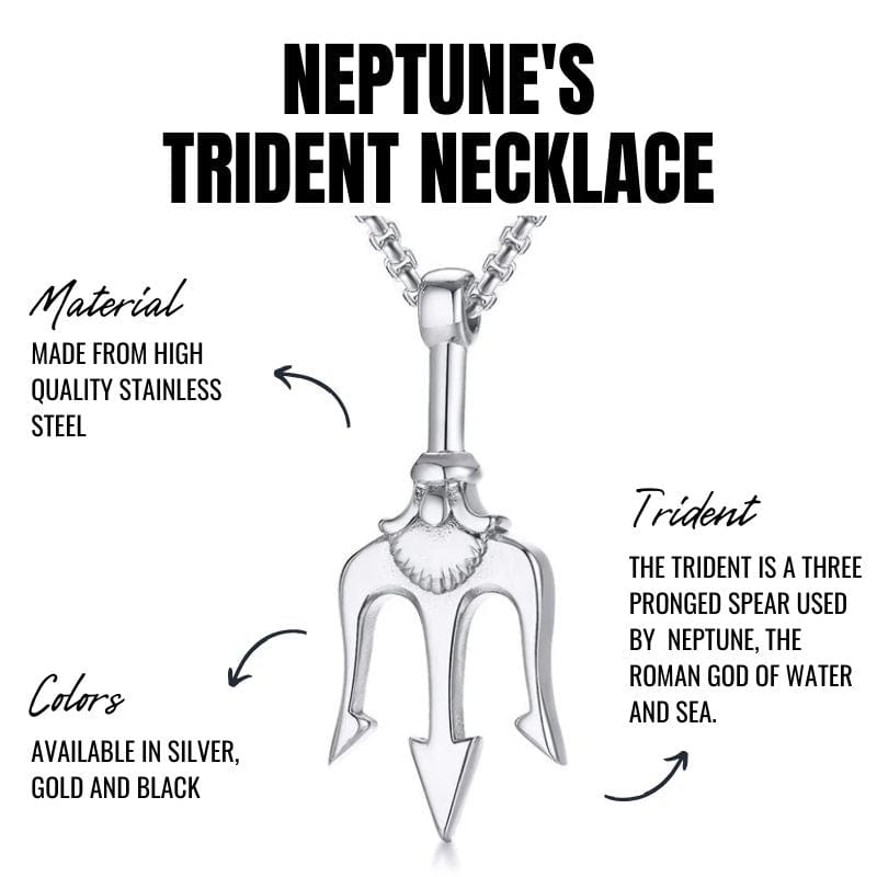 Neptune's Trident Necklace - Blissbury.co