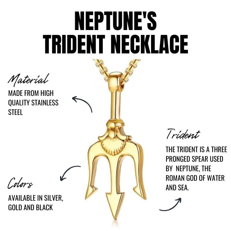 Neptune's Trident Necklace - Blissbury.co